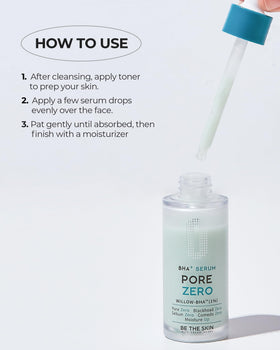 BE THE SKIN green-tinted bottle on marble surface, emphasizes plant-derived chlorophyll