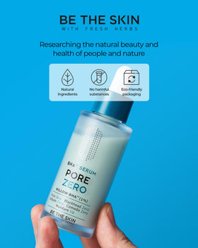 BE THE SKIN serum on bathroom shelf during morning routine, conveys daily use benefit