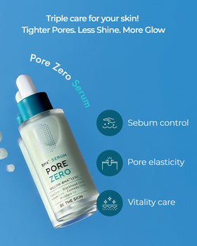 BE THE SKIN serum being applied to cheek, illustrates gentle exfoliation without sting