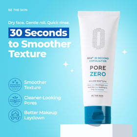BE THE SKIN soft jelly texture close-up illustrating gentle, bead-free exfoliation