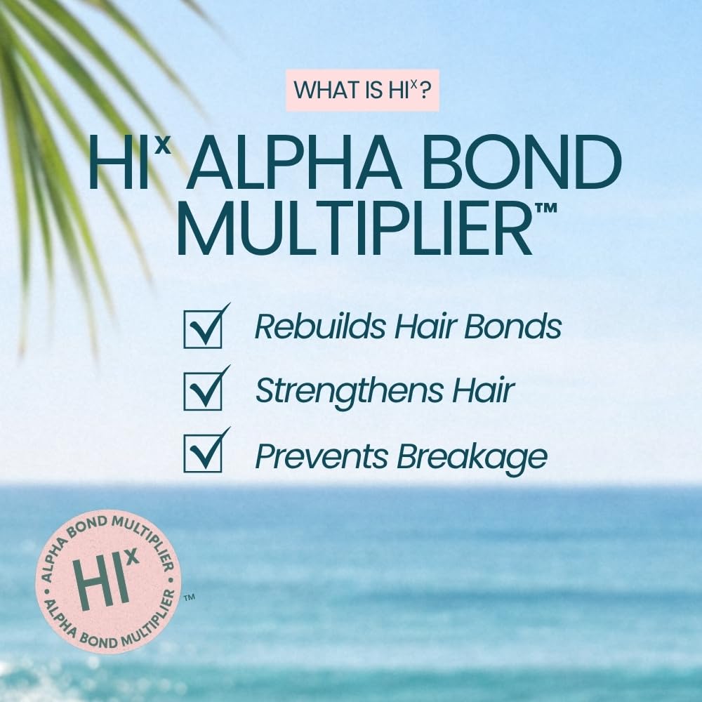 Beachwaver label highlighting HIx Bond Multiplier for stronger strands