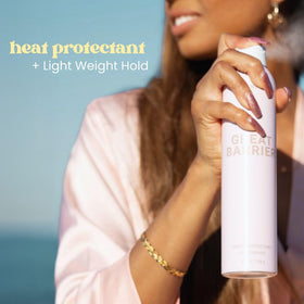 Beachwaver placed in a beach bag evoking tropical scent and on-the-go styling