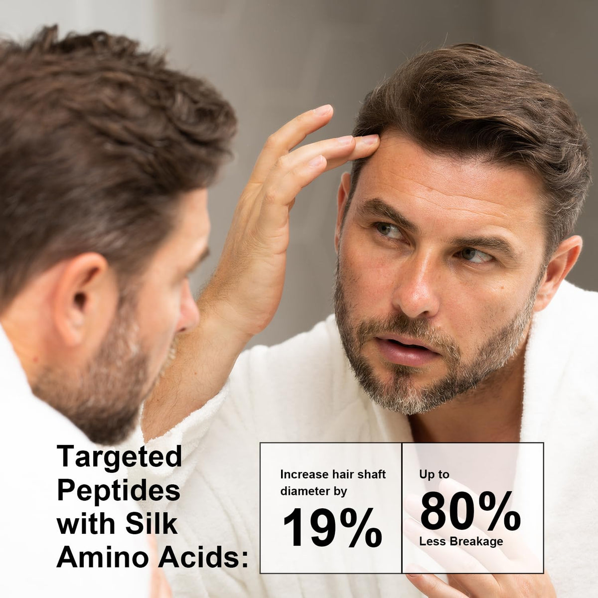 Beadlamey conditioner applied in shower demonstrating even coverage and hydration