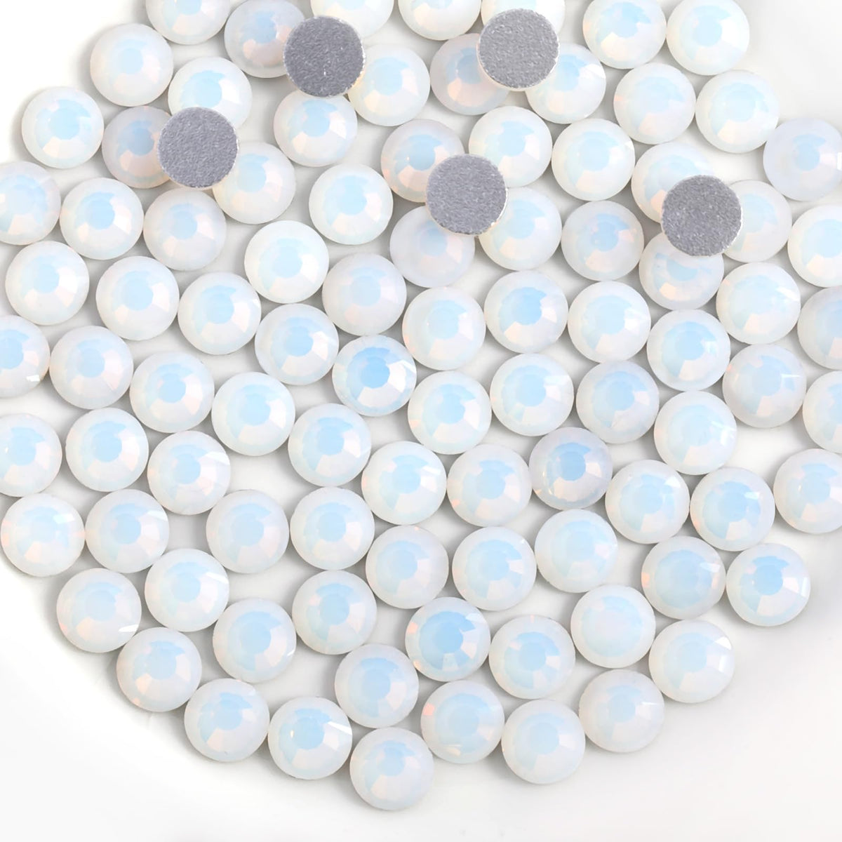 BEADSLAND close-up of rhinestone facets highlighting cut and sparkle for vivid reflection