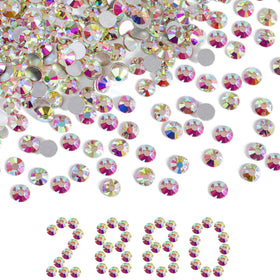 BEADSLAND front packaging of 2880 Crystal AB SS30 rhinestones showing quantity benefit