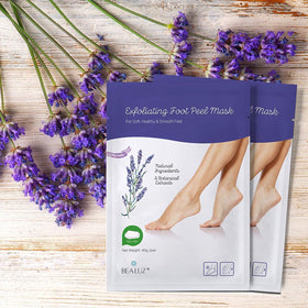 Bealuz open package with two single-use booties visible for easy application