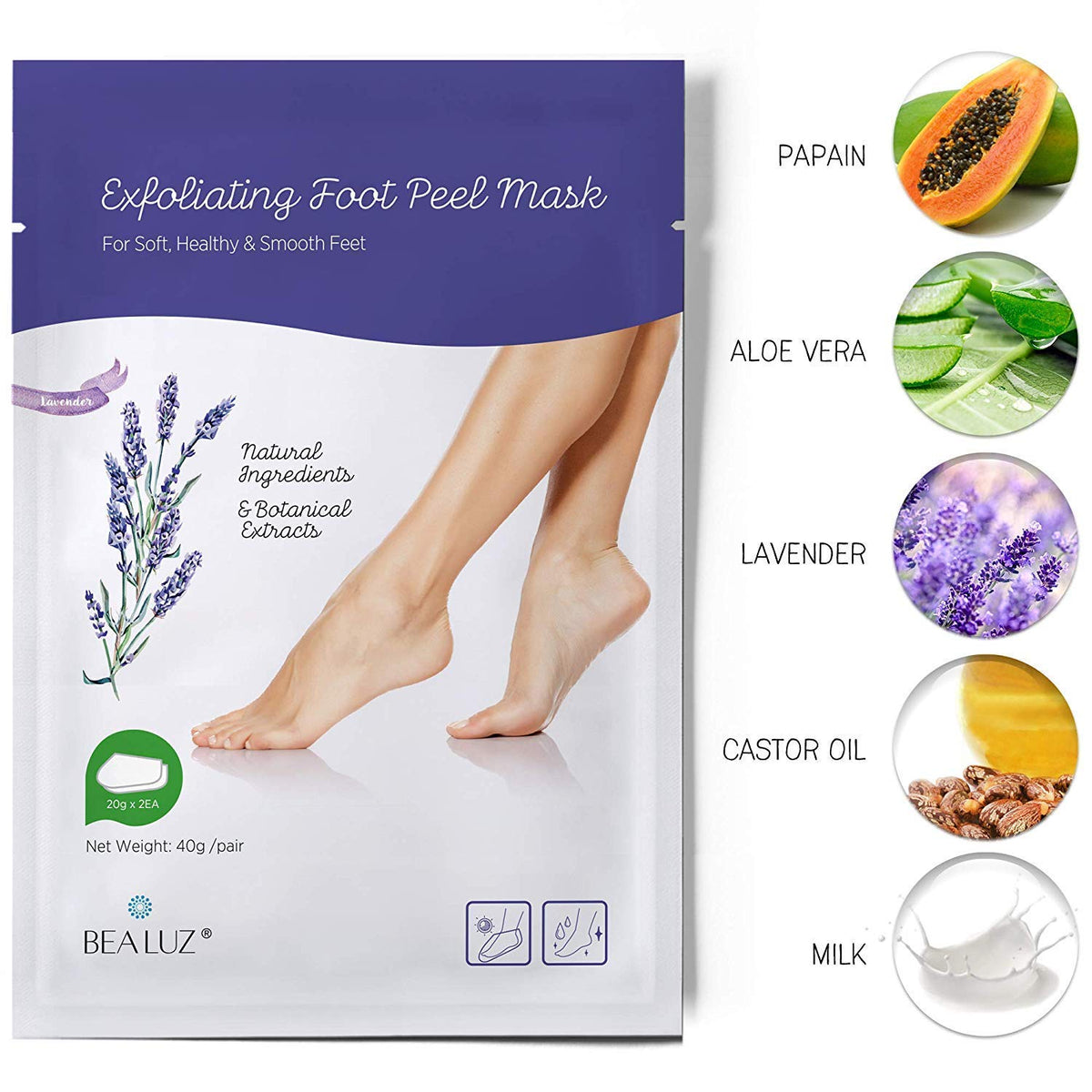 Bealuz formula texture close-up highlighting gentle botanical exfoliation