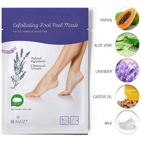 Bealuz formula texture close-up highlighting gentle botanical exfoliation