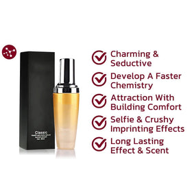 Beamach oil texture drop highlighting smooth formula for frizz control
