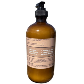 Bear Bird hands applying lotion demonstrating fast absorption and softness