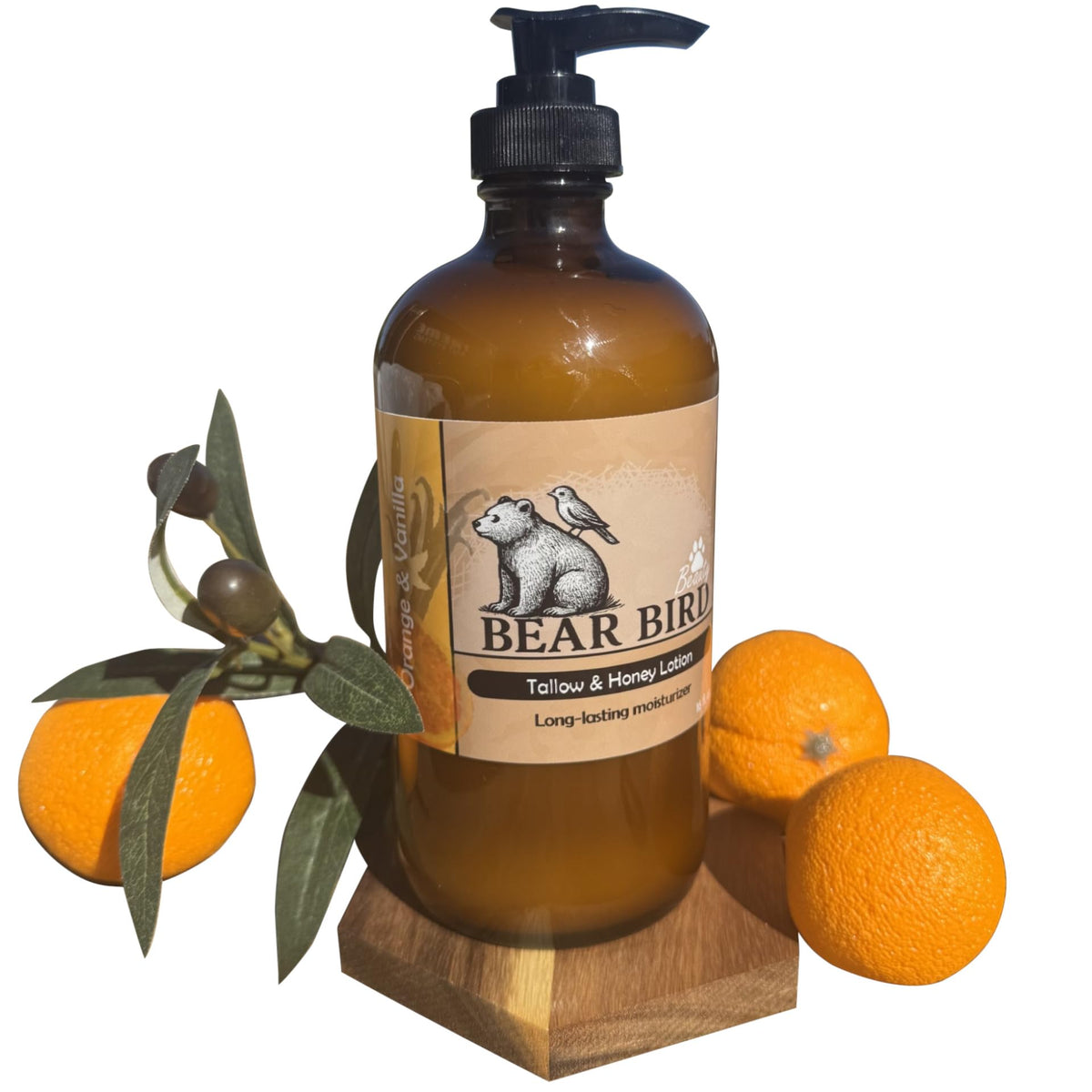 Bear Bird application on hand demonstrating easy absorption and hydration