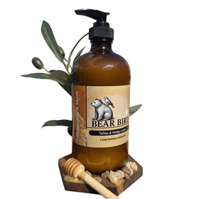 Bear Bird close-up of tallow texture illustrating rich, absorbent finish
