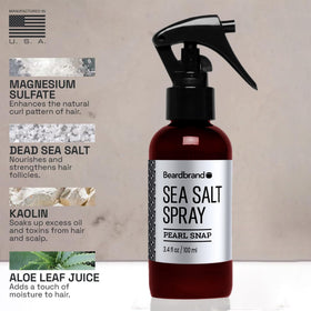 Beardbrand label closeup highlighting ingredients and premium quality benefit