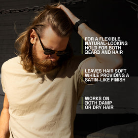 Beardbrand paste creamy texture close-up for easy spread benefit