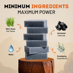 Beast Mode Soap rich lather on skin demonstrating creamy foam and easy rinsing benefit