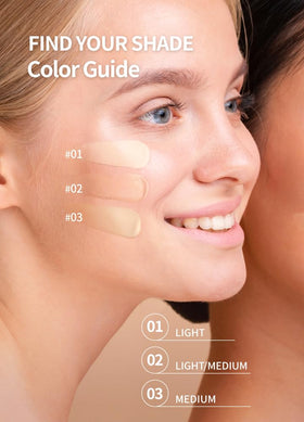 BEAUDIANI model applying cushion for natural-looking coverage and easy blending