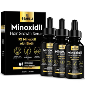 beaueli front packaging showing three 30ml bottles and benefits