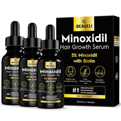 beaueli front packaging showing three bottles and full supply benefit