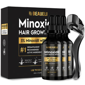 beaueli front packaging showing three bottles and kit benefits
