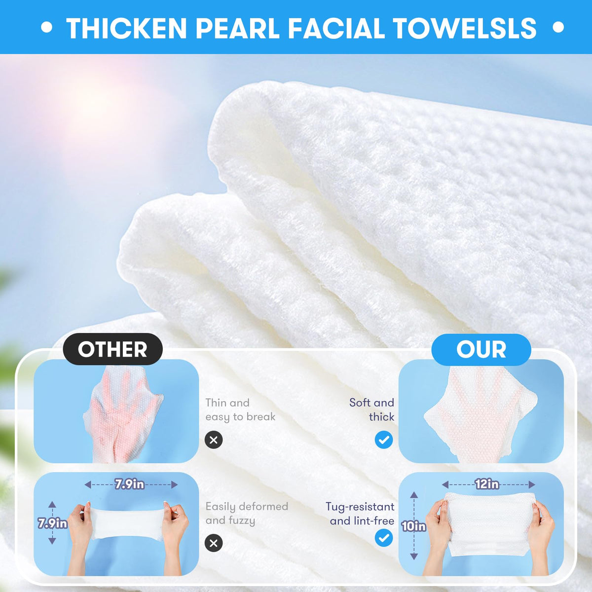 Beauntangly towel used wet to remove makeup demonstrating effective cleansing