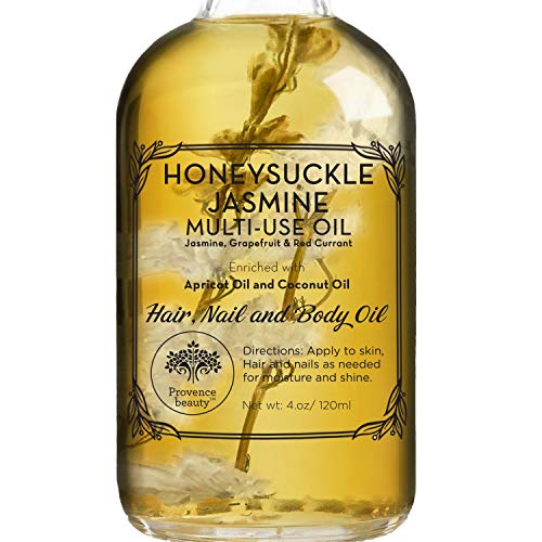 BEAUTE DE PROVENCE front bottle view showing product and honeysuckle scent benefit