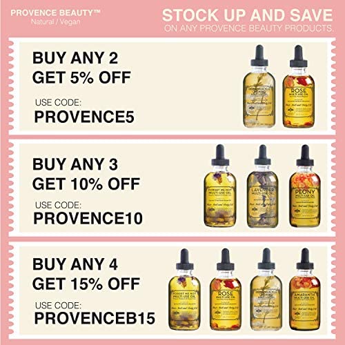BEAUTE DE PROVENCE label detail showing key ingredients and clean formulation benefits
