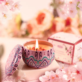 Beautifier Life scented candle lit creating calming aroma and cozy atmosphere