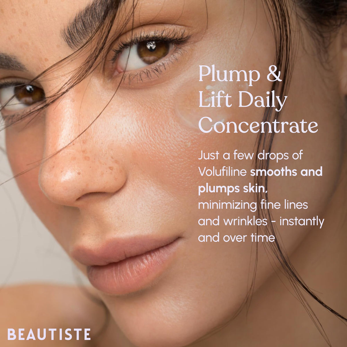 Beautiste applying to cheek to boost visible lift and contour benefit