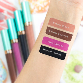 Beauty Bakerie texture swatch of Midnight Truffles showing rich matte coverage
