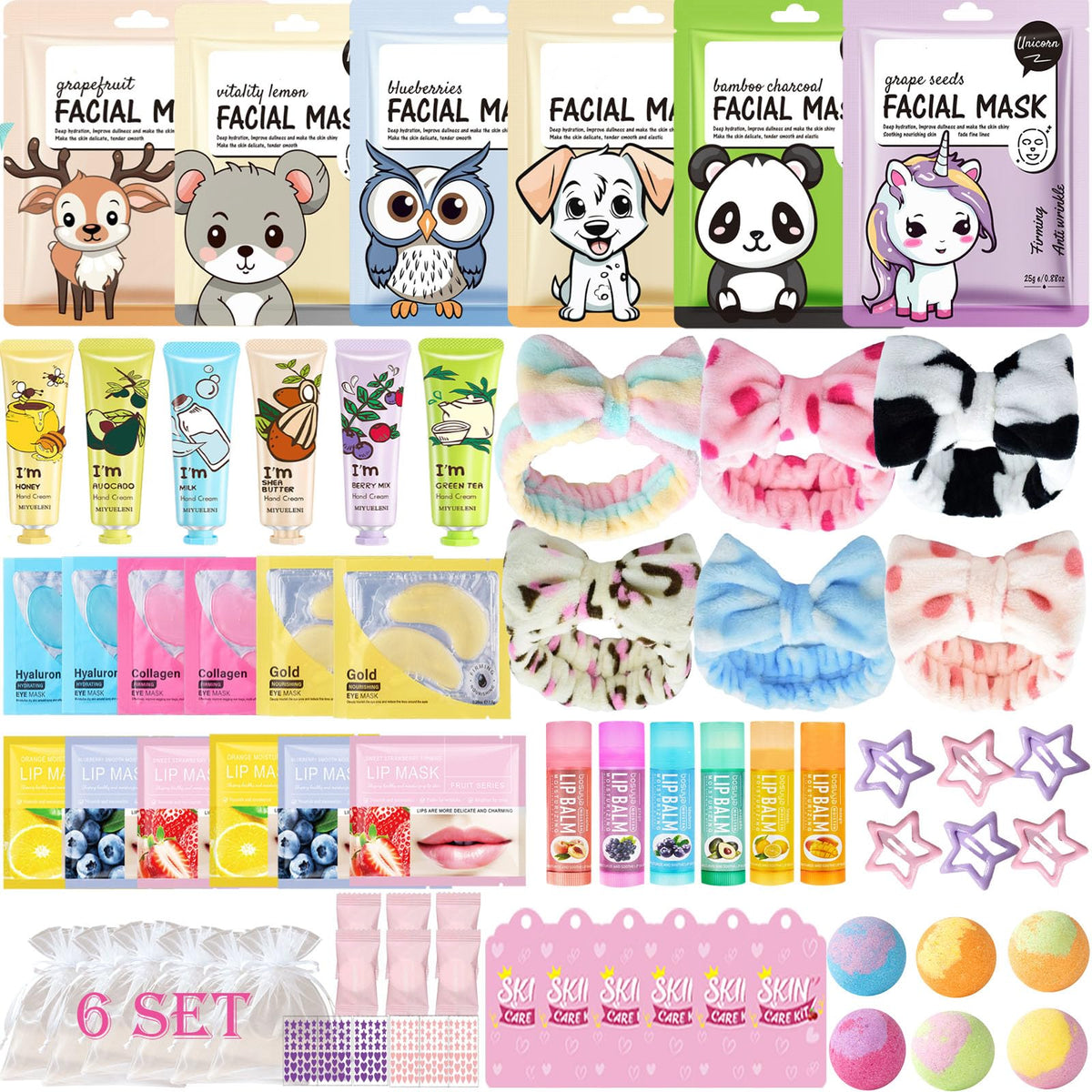 Beauty Bar front packaging showing complete 72-piece spa party kit and easy gifting