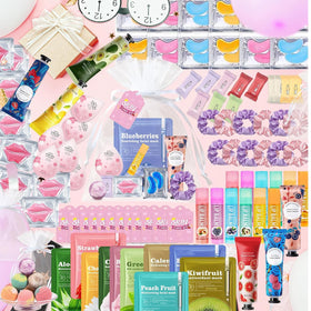 Beauty Bar kit next to a hand to show scale and portable convenience