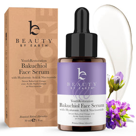 Beauty by Earth front packaging showing bottle and brand for clean skincare benefits