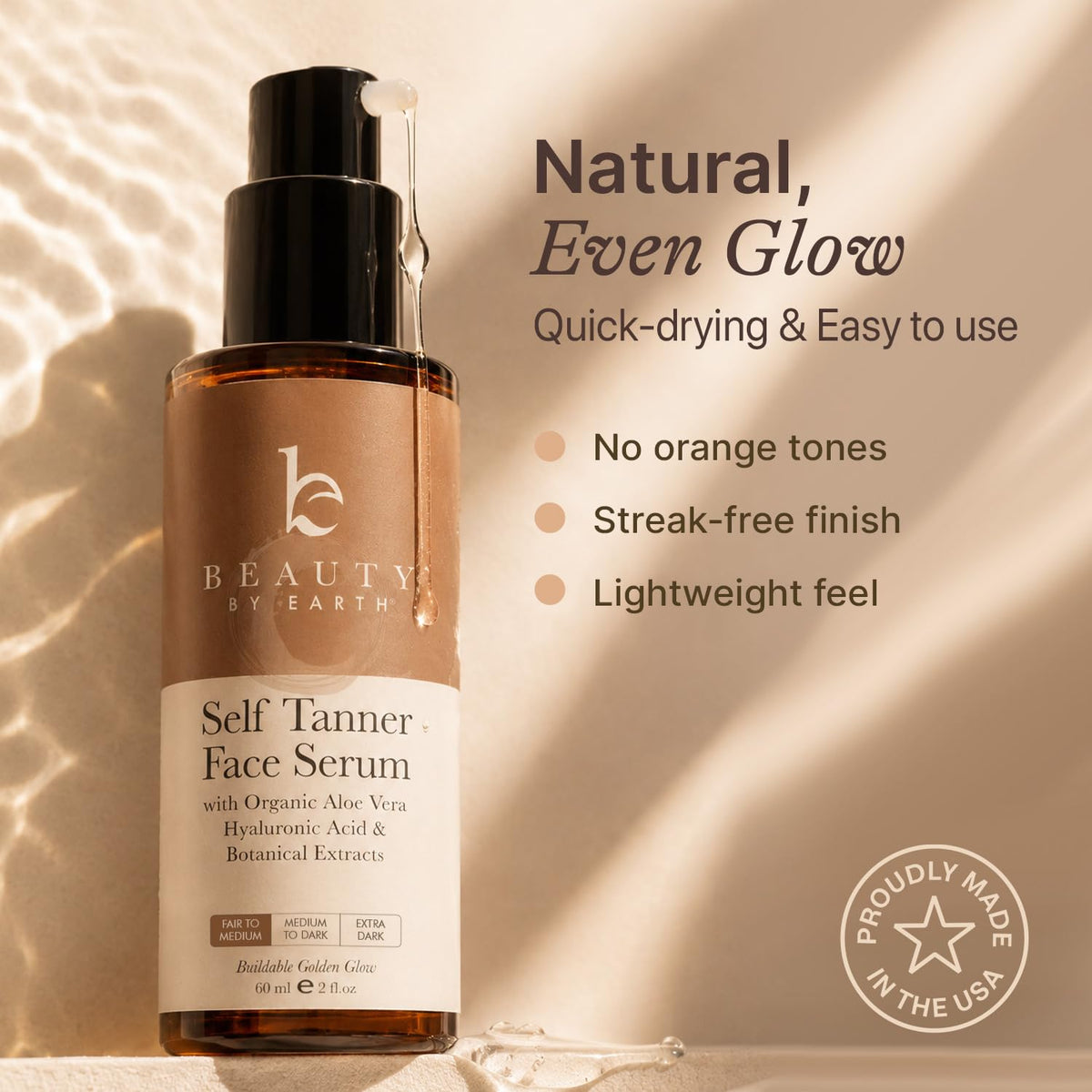 Beauty by Earth dropper applying serum demonstrating controlled application