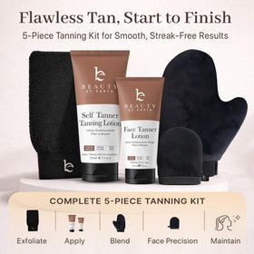 Beauty by Earth exfoliating mitt texture demonstrating effective skin prep