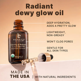 Beauty by Earth oil texture close-up showing lightweight absorption and smooth finish