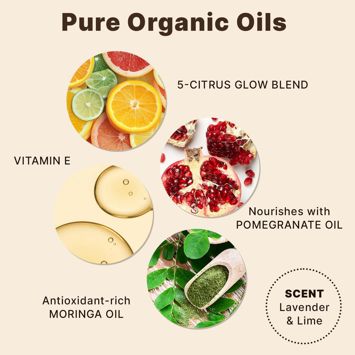 Beauty by Earth applying face oil to hand demonstrating quick absorption and soft skin