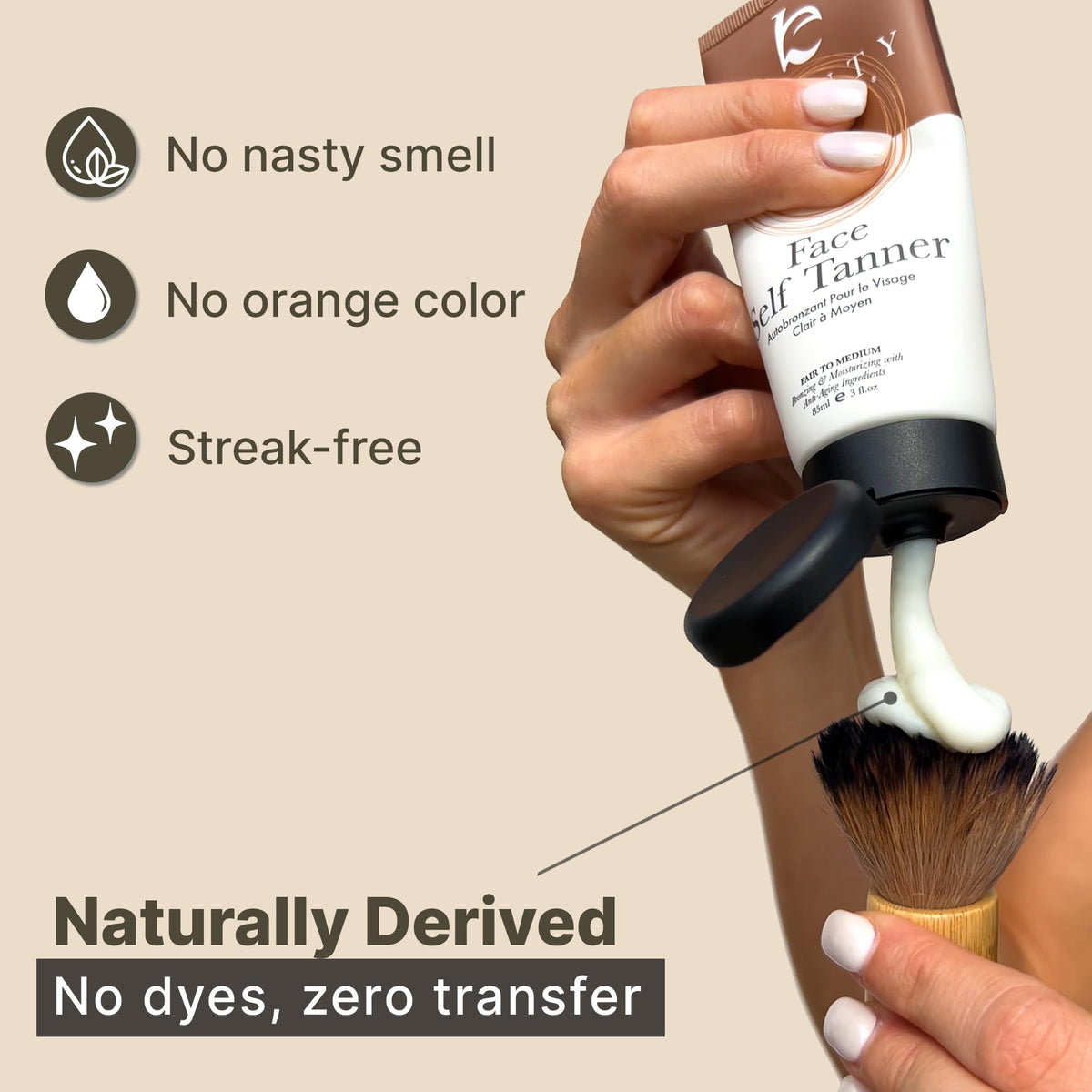 Beauty by Earth cream close-up highlighting smooth, hydrating formula
