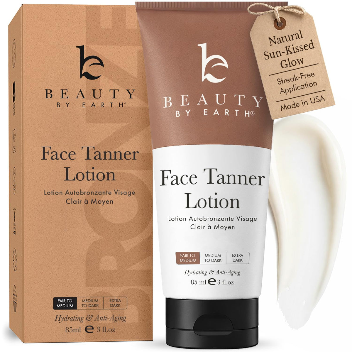 Beauty by Earth front packaging showing product benefits and natural ingredients
