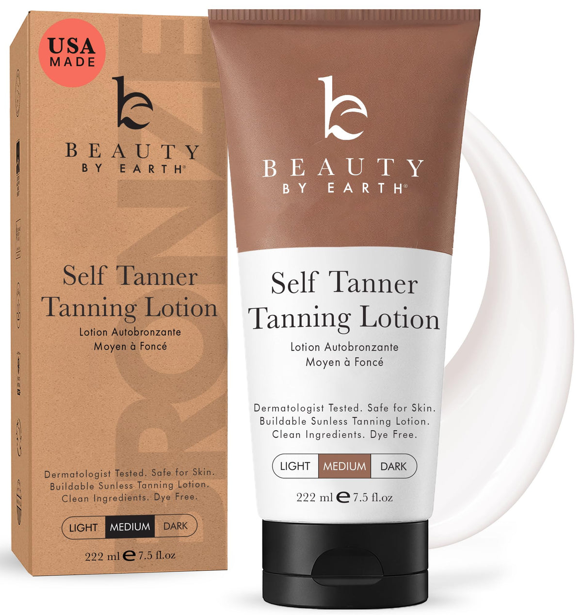 Beauty by Earth front bottle showing packaging and natural benefits
