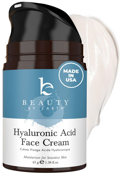 Beauty by Earth front jar showing clean packaging and hydration benefit