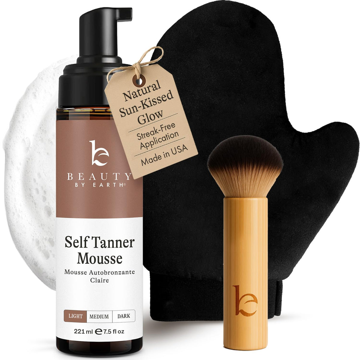 Beauty by Earth front packaging showing kit contents and benefits