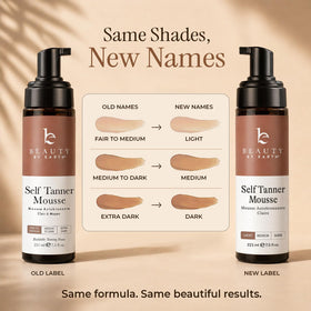 Beauty by Earth self-tanner kit styled as an attractive gift box