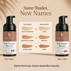 Beauty by Earth ingredients label close-up showing natural and organic components benefit