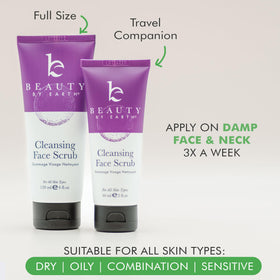 Beauty by Earth ingredients label close-up highlighting organic components
