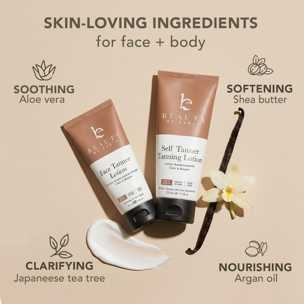 Beauty by Earth ingredient label closeup highlighting clean formula and transparency benefit