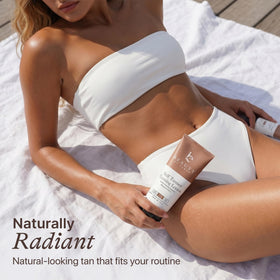 Beauty by Earth lifestyle bathroom display showing kit ready for convenient at-home use
