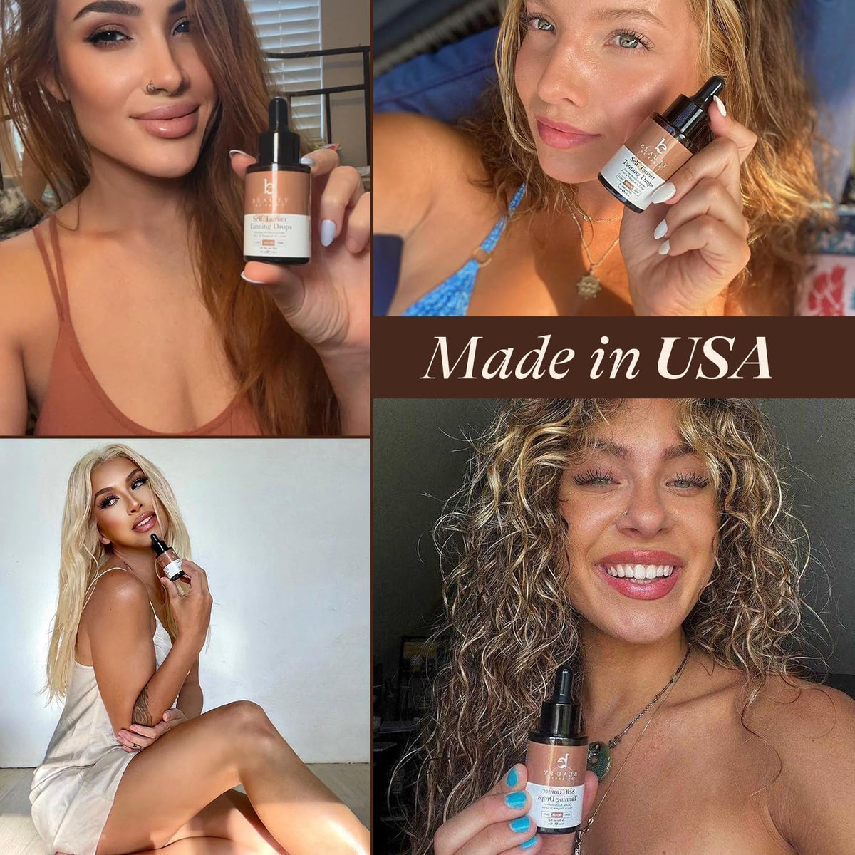 Beauty by Earth bottle on vanity illustrating daily skincare integration