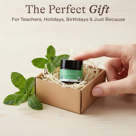 Beauty by Earth natural oil bottles near scrub indicating nourishing ingredient benefits