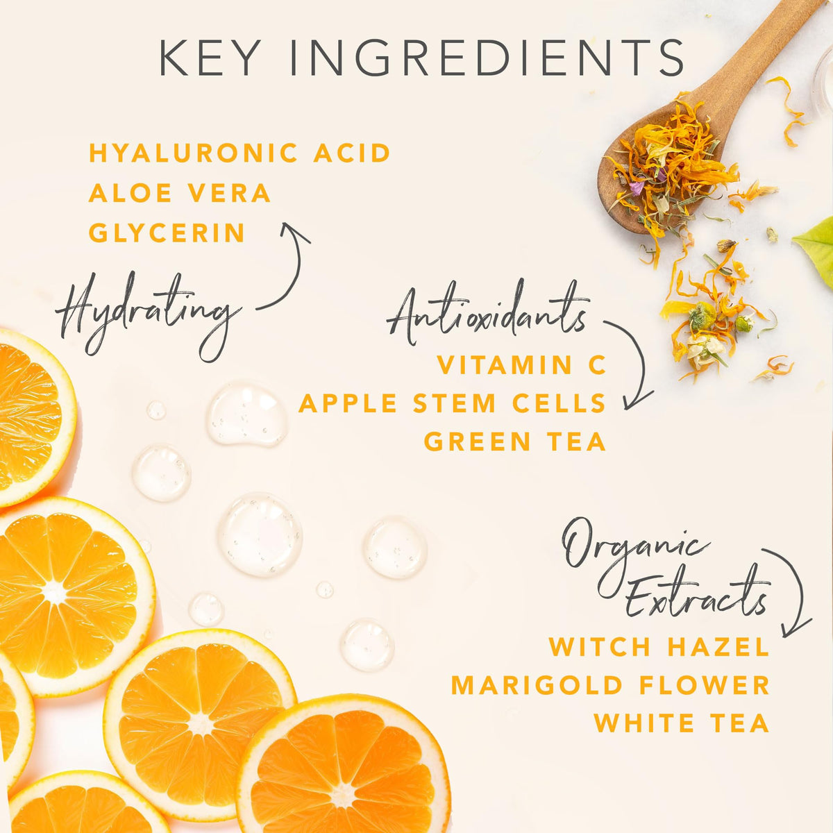 Beauty by Earth mist in use on face offering quick, refreshing hydration