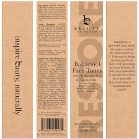 Beauty by Earth bottle with made-in-usa mark emphasizing domestic quality and trust